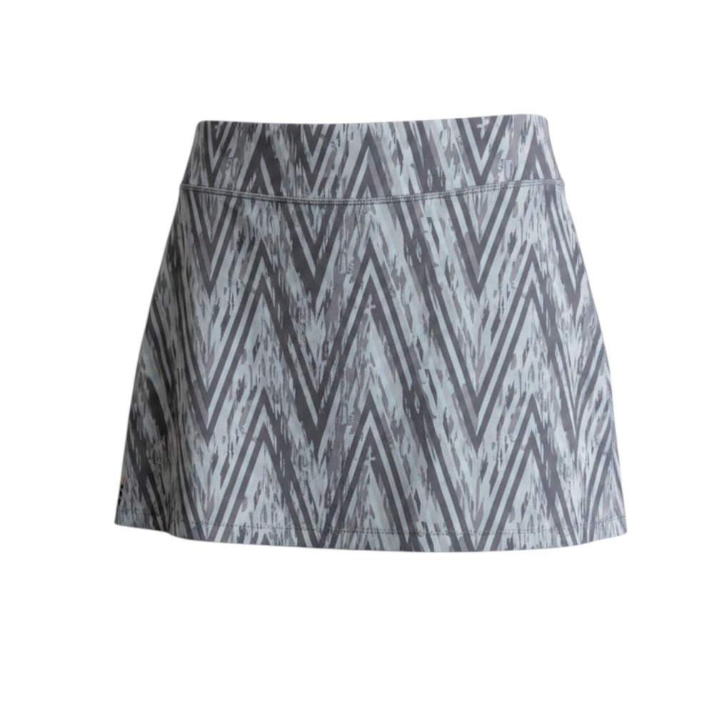 Smartwool Grey Chevron Merino Wool Blend Active Skort SW016217 Size Medium